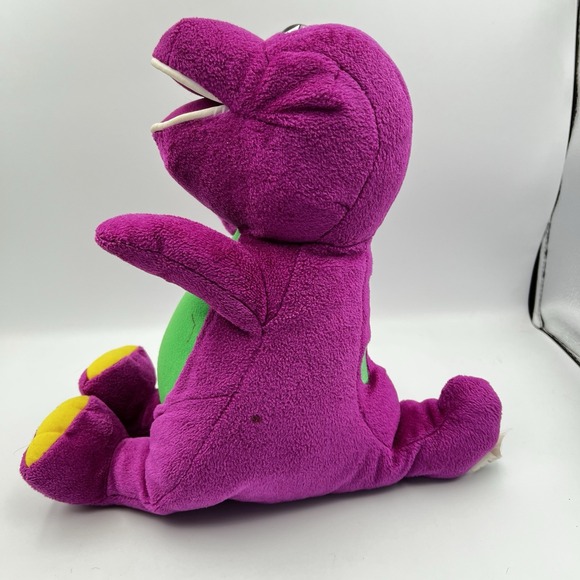 Vintage Fisher Price Mattel Barney 2001 Interactive Plush Works Talks Lights Up - Picture 5 of 12